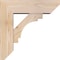 Ekena Millwork Merced Slat Smooth Bracket w/ Offset Brace, Douglas Fir, 5 1/2"W x 16"D x 16"H BKT0604X16X16MRC06SDF - alternate 4